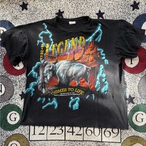 Black Graphic Tee - The Legend